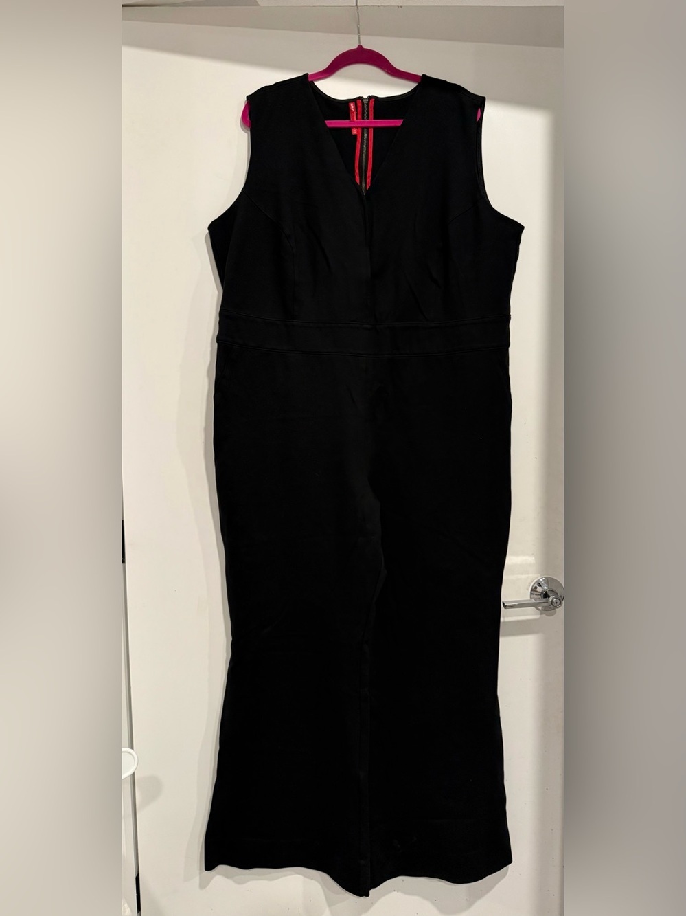Spanx The Perfect Jumpsuit Black Ponte Knit Sleeveless Classic Size 3x